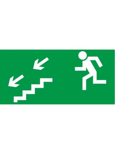 Lipdukas "Išėjimas kairėje laiptais žemyn"